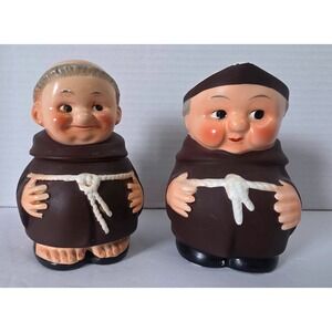 Vintage Goebel Friar Tuck Sugar Bowl and Creamer Set West Germany 1956 Ceramic